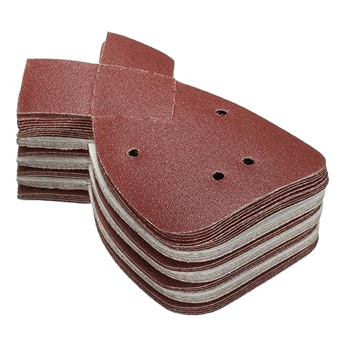 TIDTALEO 60st Sandpapier Exzenterschleifer Pads Schleifen Bausatz Festplatten Mikro Schleifpapier Rot von TIDTALEO