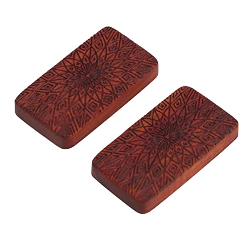 Fidget Slider, Rotes Holz Push Fidget Slider Fingertip Fidget Slider Spielzeug Hand Fidget Slider für Büro und Zuhause (Limitierte Sonnenblume) von TIKATARER