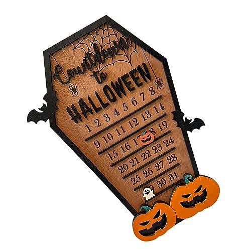 Halloween-Countdown-Kalender 2024, Adventskalender-Countdown Bis Halloween, Halloween-Countdown mit Fledermäusen, Kürbissen, Halloween-Zwerg-Adventskalender 2024 für Zuhause, von TIKATARER