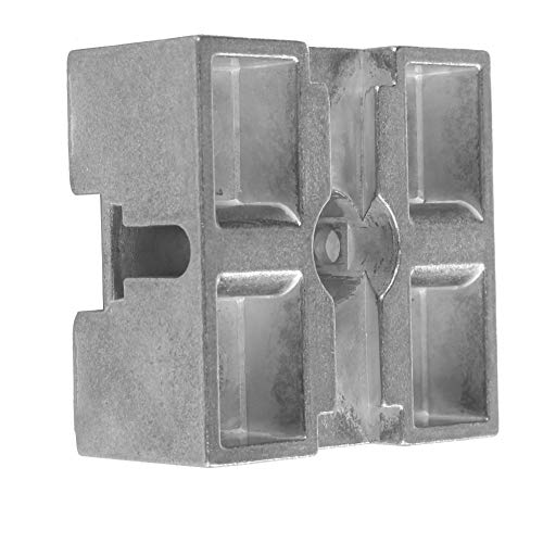 Metall Zentral Block, 50x50mm Zink Legierung Galvanik Metall Puffer Block Metall Zwischen Stück Z030M von TIKATARER