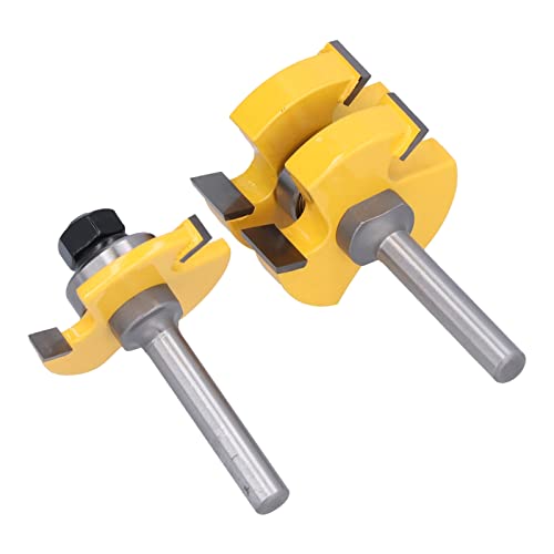 T Router Bit, 2pcs Router Bit Set T Slot Router Bit Slot Cutter Router Bit 1/4in Schank von TIKATARER