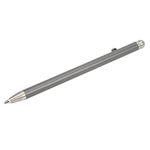 TIKATARER Mini-Kugelschreiber, Mini-Stift, Reines Titan, EDC-Schlüsselanhänger, Tragbarer Schlüsselanhänger, Stift, Schild, Kugelschreiber, Schreibgerät (GREY) von TIKATARER