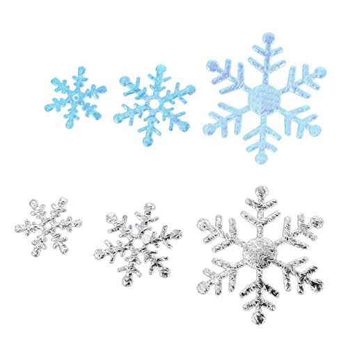 Gefälschte Schneeflocke Dekoration Weihnachtsdekoration Konfetti Am Geburtstagstisch Konfetti Glänzt Urlaub Schneeflocke Ornament Weihnachtsgeschenke Weihnachtspaillette Polyester TINEASUR von TINEASUR