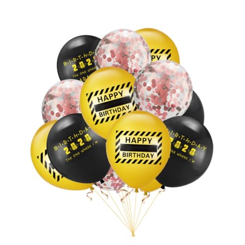 TINEASUR 1 Satz 30 Stück Geburtstagsballon Geburtstagsparty liefert Luftballons für Jubiläumsfeiern Quarantäne-Geburtstagsdekorationen balloons wasserballons gasballon Partyzubehör Black von TINEASUR