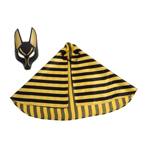 TINEASUR 1 Satz Anubis-Maske Kostüm Wolfsmaske Halloween-Fuchsmaske Fuchs Maskerade Maske Bühnenauftrittsmaske halloween halloween maske Cosplay-Maske dekoratives Tuch Stoff von TINEASUR