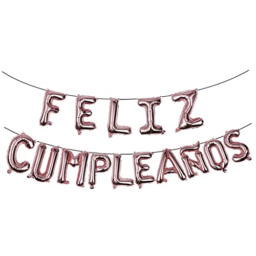 TINEASUR 1 Set Happy Birthday Ballon Cumpleanos Banner Ballons Dekoration Ballon Mittelstücke Party Ballon Geburtstag Ballon Dekorationen Geburtstag Banner Ballons Aluminiumfolie von TINEASUR