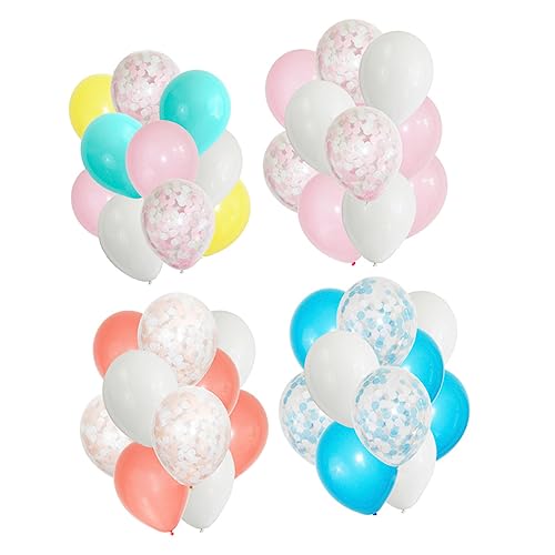 TINEASUR Runde Latex Konfetti Ballon Set Für Hochzeit Geburtstag Shower Und Festival Dekoration Party Konfetti Ballons Für Feierlichkeiten von TINEASUR