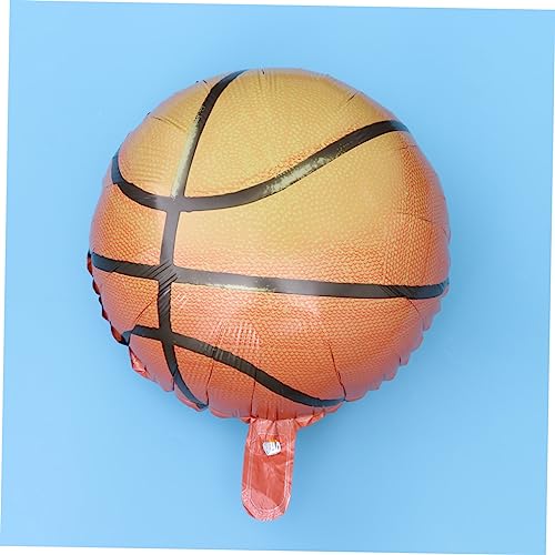 TINEASUR 10 Stück Aluminiumfolie Basketball Luftballons Ideal Für Sportpartys Geburtstagsfeiern Und Weltspiele Perfektes Partyzubehör Zur Dekoration Für Basketball Fans von TINEASUR