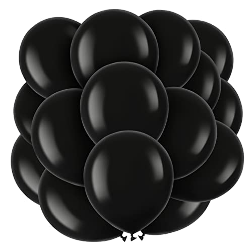 TINEASUR 100 Stück Ballon Partyzubehör Schwarze Geburtstagsdekorationen Für Männer Schwarze Dekorationen Schwarze Geburtstagspartydekorationen Schwarze Partydekorationen von TINEASUR