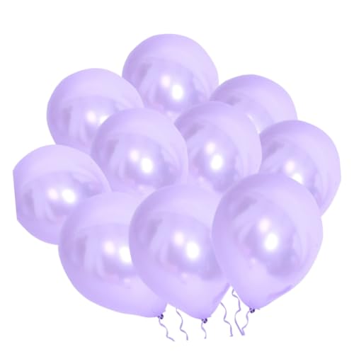 TINEASUR 100 Stück Lavendel Latex Ballons Dekorativ Für Festivals Und Partys Zarte Farbgestaltung Ideal Für Geburtstagsfeiern Und Hochzeiten von TINEASUR