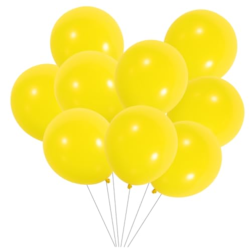 TINEASUR 100St Ballon weihnachst hits verweihnachtet Geburtstagsfeier hochzeitsbingo balongas Dekorationen im Innenbereich Partyzubehör Foto-Requisite Partydekorationen Emulsion Yellow von TINEASUR