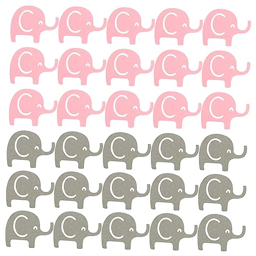 TINEASUR 100St Tischdekoration aus Papier Elefant-Papierausschnitte Elefantenrosa geburtstagsdekoration gebutagsdeko Geschlecht offenbaren Elefantenkonfetti dekoratives Elefantenkonfetti von TINEASUR