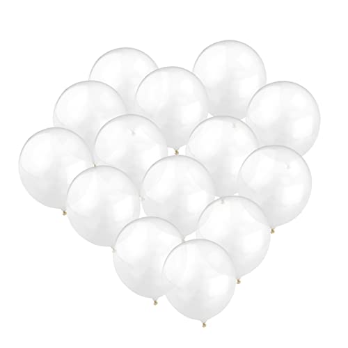 TINEASUR 12 Stück 12 Zoll Leuchtend Transparente Latexballons Große Luftballons Für Hochzeiten Geburtstagsfeiern Und Dekorationen Ideal Für Festliche Anlässe Und Besondere von TINEASUR