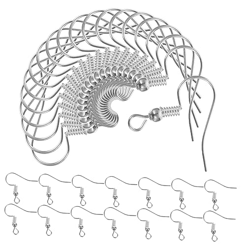 TINEASUR 120 Stück DIY Ohrring Haken Und Ohrring Verschlüsse Für Mädchen Ideales Zubehör Für Die Ohrring Herstellung Inklusive Praktischer Ohrring Displaykarten Für Die Präsentation Und von TINEASUR