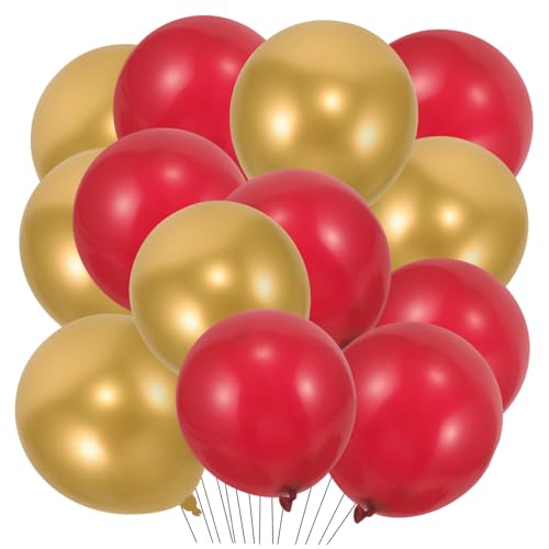 TINEASUR 150 Stück Elegante Latexballons Rot Und Stilvolle Hochzeitsballons Valentinstags Dekoration Und Partyzubehör Für Heimfeste Und Feiern von TINEASUR