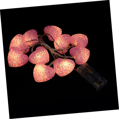 TINEASUR 1Stk liebe Lichterkette dekorative Außenleuchten Astetische Raumdekoration outdoor fairy lights Atmosphärenlichterkette valentinstag dekor romantisches LED-Licht Plastik Rosa von TINEASUR