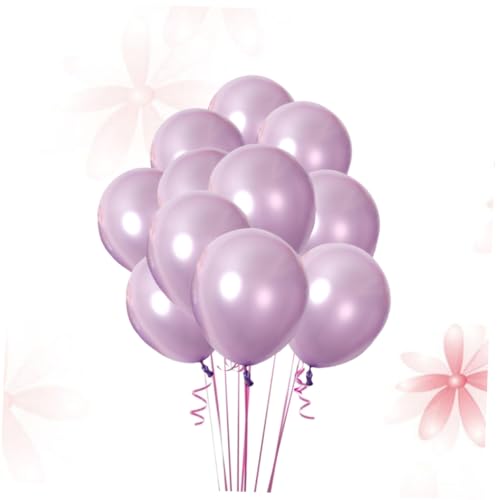 TINEASUR 20 Stück 10 Zoll Hellviolette Perlmutt Latexballons Verdickte Luftballons Für Geburtstagsdekorationen Partys Und Feierlichkeiten Ideal Für Kreative Ballondekorationen Und von TINEASUR