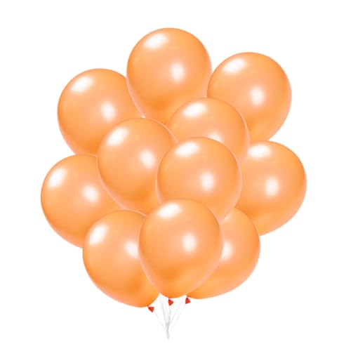 TINEASUR 20 Stück 10 Zoll Orange Perlmuttglänzende Latexballons Für Geburtstagsdekoration Ideale Luftballons Für Partys Feierlichkeiten Und Besondere Anlässe von TINEASUR