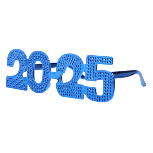 TINEASUR 2025 Brille Requisiten Partybrille Silvesterbrille 2025 Silvesterdekoration Weihnachtsbrille Party-brillen-dekore Lustige Brillen Neujahrsbrille Neuartige Sonnenbrille Abs von TINEASUR