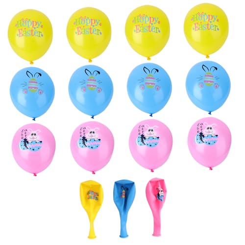 TINEASUR 30 Stück Ostern Latexballons Bunten Cartoon Designs Für Festliche Hintergrunddekoration Ideal Für Kindergeburtstage Ostern Babypartys Und Andere Feierlichkeiten von TINEASUR