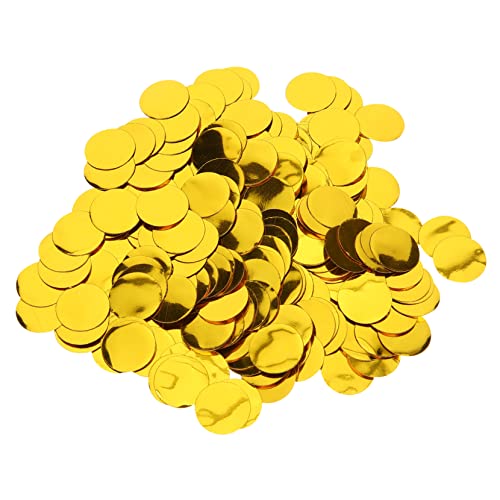 TINEASUR 4 Runde Konfetti Hochzeitsballons Goldkreis Konfetti glitzerndes Konfetti Party Konfetti Papierkonfetti für Tischdekoration tischkonfetti Geburtstagsfeier Konfetti Golden von TINEASUR