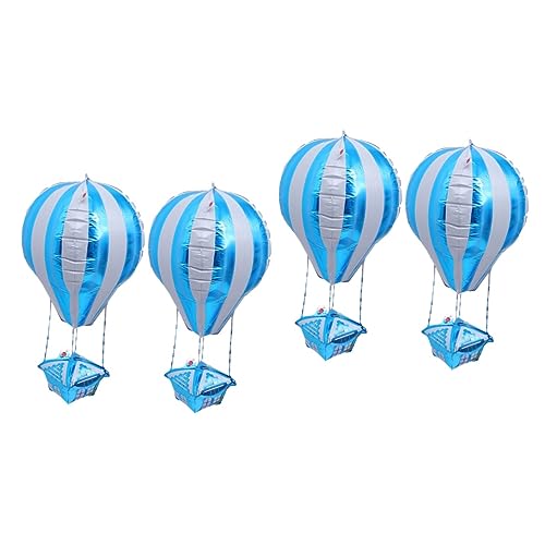 TINEASUR 4 Stück Ballon Kalibrator de heiß hängen heißes Spielzeug Flugzeugspielzeug Spielzeug für Babyflugzeuge wohnungsdeko wohnraumdeko luftbalons Ebene Babyspielzeug Aluminiumfolie von TINEASUR