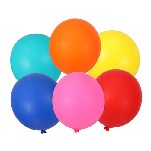 TINEASUR 6st Latexballon Hochzeits-fotoautomaten-ballon Party-dekorationsballons Konfettiballons Zum Geburtstag Dekorativer Partyballon Großer Ballon Hochzeitsballons Natürliches Latex von TINEASUR