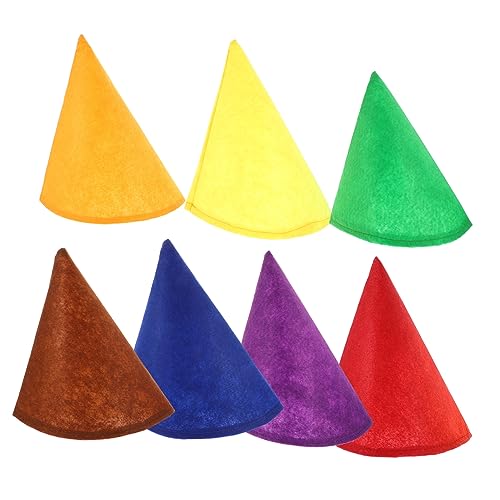 TINEASUR 7pcs Weihnachten Gnome Filz Party Hut Zwerg Kappe Filz Hut Für Halloween Geburtstag Party Dekorationen von TINEASUR