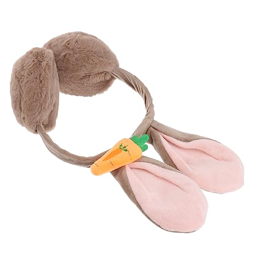 TINEASUR Kaninchen-Ohrenschützer warmes Ohr Ski-Ohr Ohrenschützer mit Hasenohren Winter-Ohrenschützer ear muffs ohrenmütze kinder Gehörschutz Multifunktions-Ohrenschützer Plüsch Weiß von TINEASUR