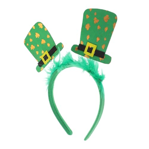 TINEASUR Klee-Cuckold Kleeblatt-Stirnband für Frauen st. Patricks Day Kopfbedeckung st patricks day haarschmuck St Patrick's Day Haarschmuck Stirnband für Erwachsene Festival-Stirnbänder von TINEASUR