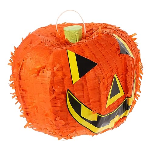 TINEASUR Kürbis Pinata Aus Papier Für Halloween Dekoratives Spielzeug Zum Befüllen Ideal Leckerli Behälter Und Festliche Pinata Dekoration Für Die Halloween Party von TINEASUR