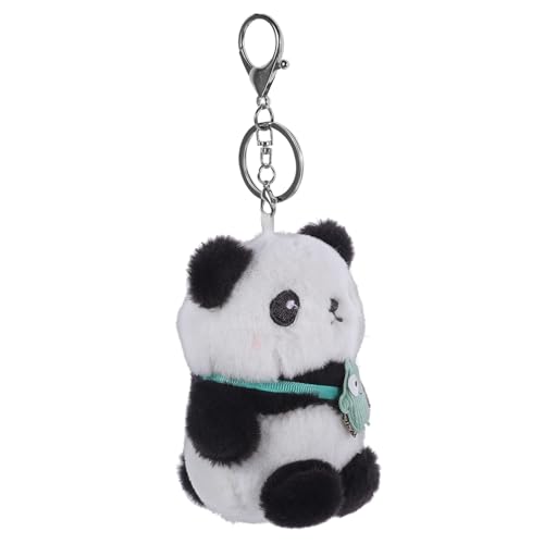 TINEASUR Panda-schlüsselanhänger Panda-anhänger Karikatur Bärenanhänger Bär Schlüsselanhänger Mini-bär-ornament Stofftier-schlüsselanhänger Plüsch Schlüsselanhänger Pp Baumwolle von TINEASUR