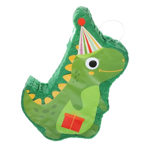 TINEASUR Piñata spaß mach kaputt geschengutsein eavliche weihnachten dinozu Esel Pinata Dinosaurier-Dekor Pinata-Spiel gefallen süße Tier-Pinata Pinata-Dekor Dinosaurier-Pinata Papier Green von TINEASUR