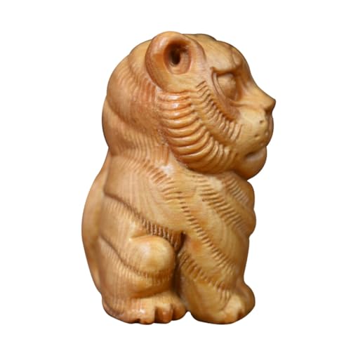 TINEASUR Sternzeichen Tiger Ornament Miniaturen Tiere Kleine Tiger-Desktop-Dekoration Desktop-dekorationszubehör Armaturenbrett Dekorationen Exquisites Tier-Tee-Haustier- Thuja von TINEASUR