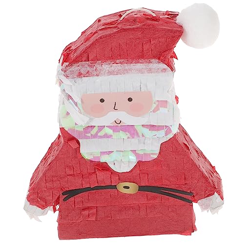 TINEASUR Weihnachtspinata Urlaub Hüpfburgen Spielzeug-Elfen-Outfit Girlande Baum weihnachtsspielzeug kinder weihnachts party lustiges Piñata-Spielzeug Pinata-Spielzeug für Kinder Papier rot von TINEASUR