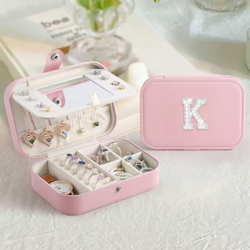 TINGN Schmuckkasten Mädchen, Schmuckschatulle Mädchen, SchmuckkäStchen K,Jewelry Organizer, Reise SchmuckkäStchen Schmuckaufbewahrung Klein, Geschenk Mädchen, Personalisierte Geschenke von TINGN