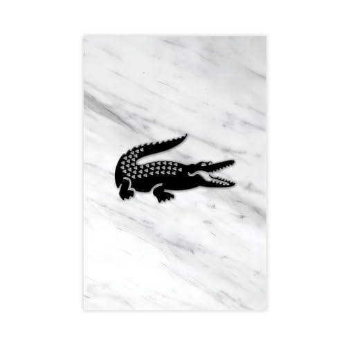 TINGTOEO Lacoste Leinwand-Poster, Wandkunst, Dekordruck, Bild Gemälde für Wohnzimmer, Schlafzimmer, Dekoration, ungerahmt, 60 x 90 cm von TINGTOEO