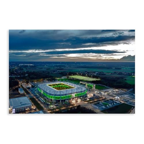 TINGTOEO Leinwandposter Borussia Mönchengladbach, Wandkunst, Dekordruck, Bild Gemälde für Wohnzimmer, Schlafzimmer, Dekoration, ungerahmt, 40 x 60 cm von TINGTOEO