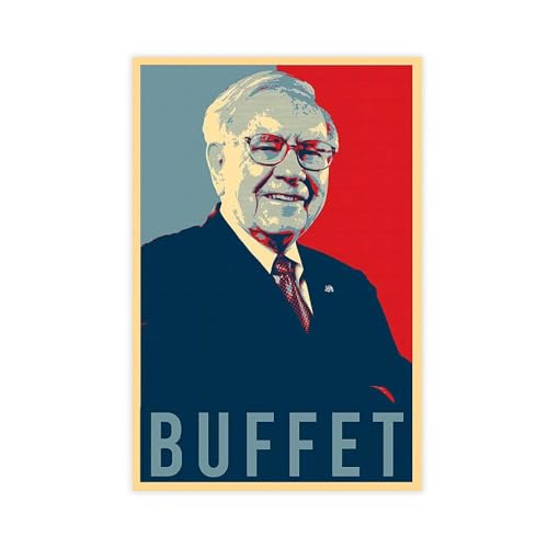 TINGTOEO Warren Buffett Leinwandposter, Wandkunst, Dekordruck, Gemälde für Wohnzimmer, Schlafzimmer, Dekoration, ungerahmt, 30 x 45 cm TINGTOEO Warren Buffett Leinwandposter, Wandkunst, Dekordruck, Gemälde für Wohnzimmer, Schlafzimmer, Dekoration, ungerahmt, 30 x 45 cm von TINGTOEO