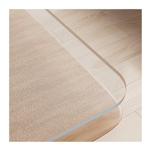 Tischdecke Transparent Tischfolie 1.50mm Glasklar Tischfolie Transparent Wasserdicht für Ihren Tisch Fettdicht Tischschutzfolie(Frosted,50x100cm/19.6x39.3in) von TIPUQ