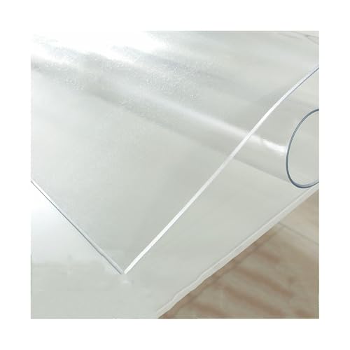 Tischschutzfolie Rechteckig Schutzfolie Tischschutz mit Abgeschrägter Kante Tisch Schutzfolie Transparent für Ihren Tisch(Frosted,60x120cm/23.6x47.2in) von TIPUQ