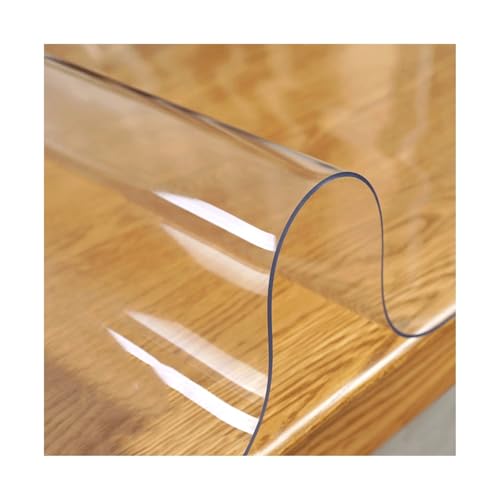 Transparente Schreibtischschutzhülle, Durchsichtige Tischdecke Fettdicht Tischschutzfolie für Ihren Tisch 1.50 Mm Dick(Clear,50x100cm/19.6x39.3in) von TIPUQ