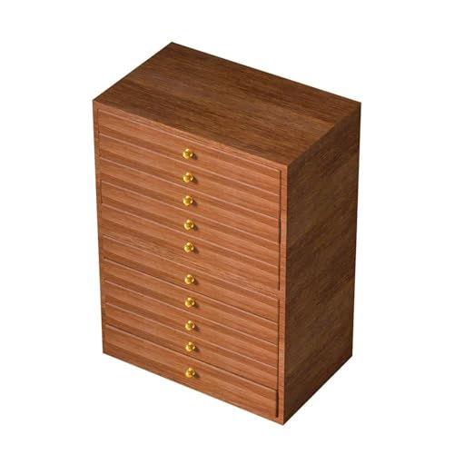 Schmuckkästchen Holz Aufbewahrungsbox Für Schmuck Mit Schublade, Extra Große Schmuck-Organizer-Box Für Frauen, Geschenk YB 10-lagige Schmuckschatulle Aus Holz(30*20*46cm) Schmuckkasten Groß Jewelry Bo von TISURXQ