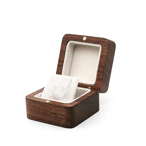 Schmuckkästchen Holz Halskette Box Anhänger Halskette Kette Aufbewahrungspaket Geschenkbox Weiche Schatulle Lange Ohrringe Schmuck Organizer Box Schmuckkasten Groß Jewelry Box(White) von TISURXQ