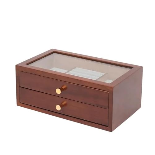 Schmuckkästchen Holz Organizer Und Aufbewahrung, Multifunktionale Schmuckschatulle Im Schubladenstil, Retro-personalisierte Verpackung, Geschenke, Holz-Schmuckschatulle Schmuckkasten Groß Jewelry Box( von TISURXQ