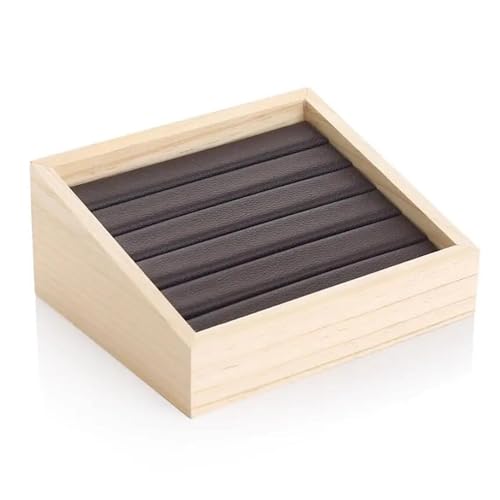 Schmuckkästchen Holz Schmuck Display Tray Ring Halter Box Ohrring Halskette Armband Anhänger Display Organizer Schmuck Lagerung Schmuckkasten Groß Jewelry Box(C) von TISURXQ