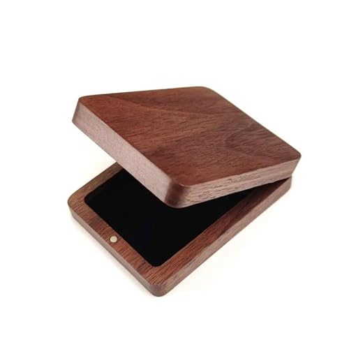 Schmuckkästchen Holz Schmuck-Ring-Box, Paar-Antrag, Verlobung, Schmuckschatulle, Überraschungsgeschenk, Rotierende Ring-Box, Karte, Vorschlag, Rotierend(8*6*2cm) Schmuckkasten Groß Jewelry Box(Type-A) von TISURXQ