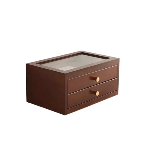 Schmuckkästchen Holz Schmuckschatulle Aus Holz Mit Großer Kapazität Einfache Moderne Mehrschichtige Schubladen Aufbewahrungsbox Anti Oxidations Schmuckgeschenke Schmuckkasten Groß Jewelry Box(2) von TISURXQ