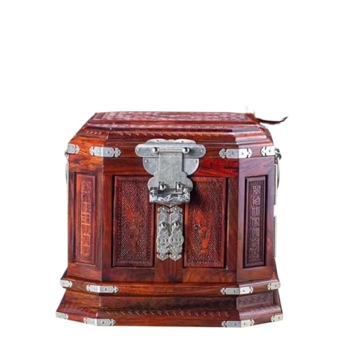 Schmuckkästchen Holz Schmuckschatullen Aufbewahrung Samt Schublade Armband Ohrringe Ausstellungsstand Geschenk Holz Schmuckschatulle Organizer Mit Spiegel Schmuckkasten Groß Jewelry Box(Type-A) von TISURXQ