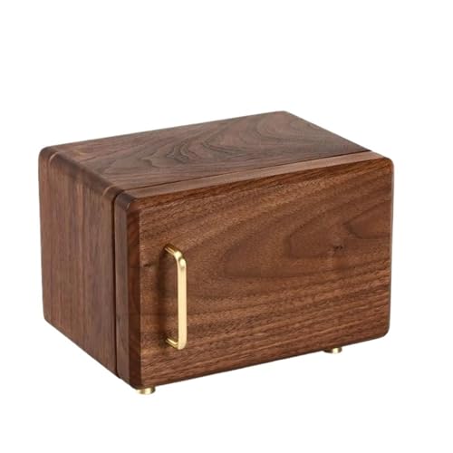 Schmuckkästchen Holz Schwarze Walnuss-Schmuckschatulle Aus Massivem Holz, Leicht, Exquisit, Großes Fassungsvermögen(30 * 20 * 13cm) Schmuckkasten Groß Jewelry Box(Type-B) von TISURXQ